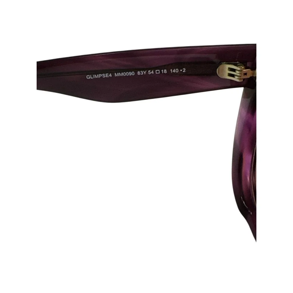 Max Mara Glimpse4 MM0090 Stylish Cat-Eye Sunglasses Violet Striped Pink‎ New